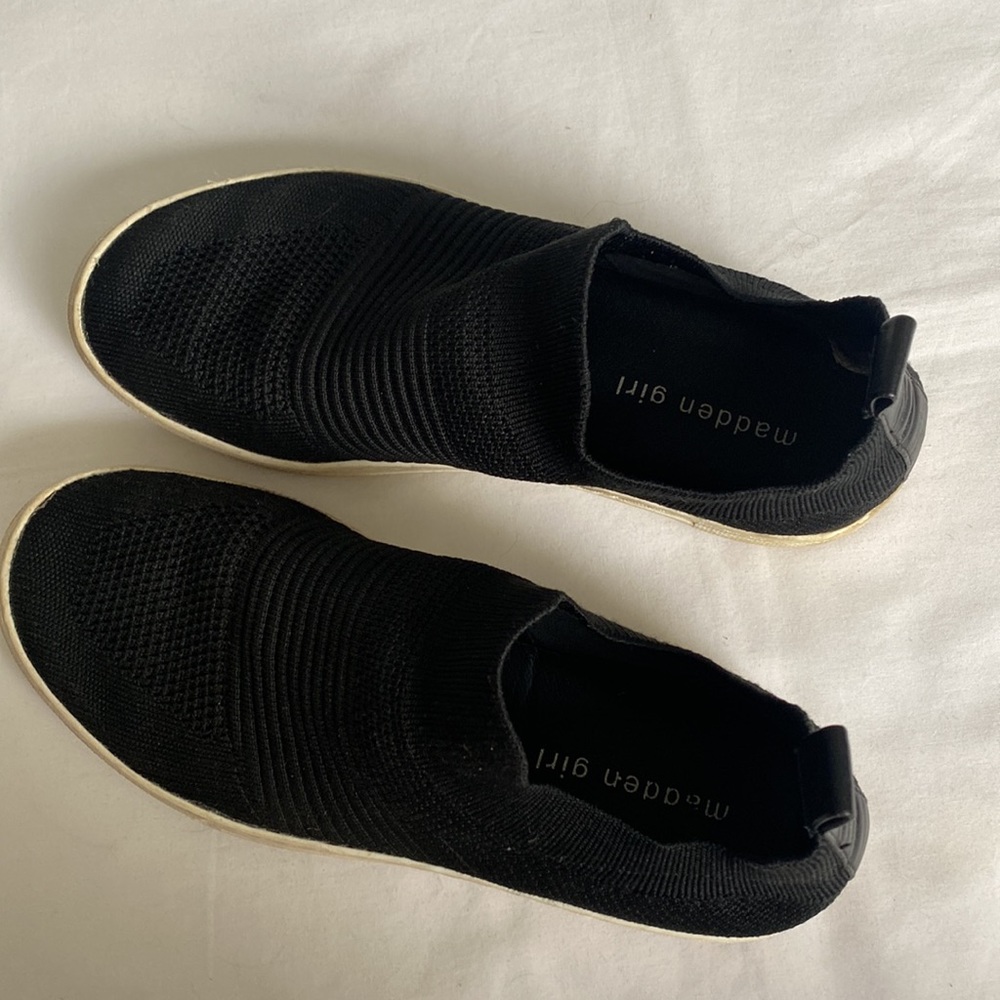 Madden Girl Black Slip On Shoes - Picture 2 of 6